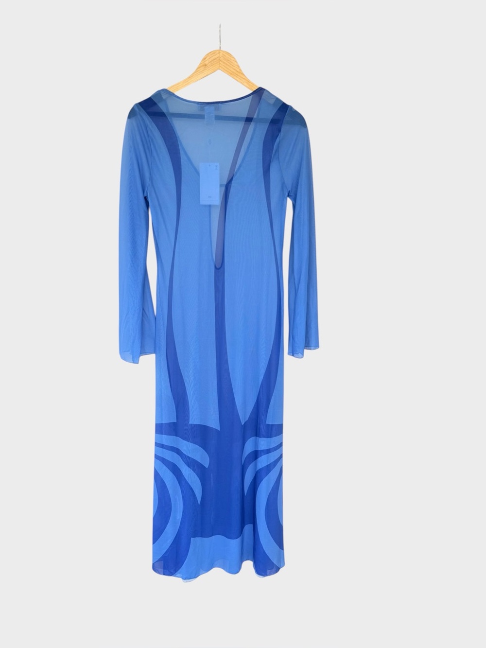 NWT Caroline Constas Lidi Maxi Mesh Cover-Up Dress size S - Picture 2 of 6